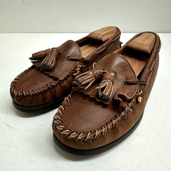 VERY GOOD Ansewn / Rancourt & Co. x Polo Country Ralph Lauren Loafer Made USA 8 - Picture 1 of 14